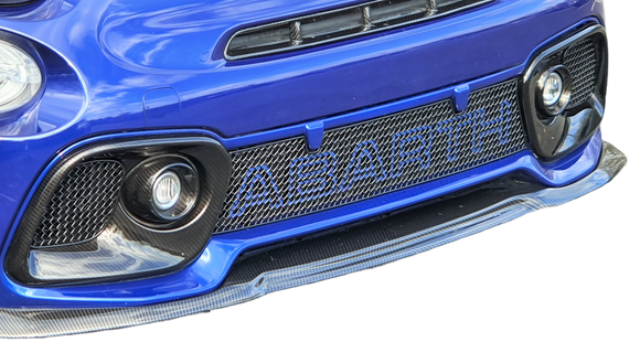 Zunsport Fiat Abarth 595 Series 4 - Centre Grille Set - Silver Finish