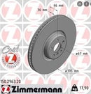 BMW Disc Brake Rotor - Zimmermann Z Coat 34106887398-2