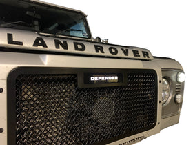 Zunsport Landrover Defender Stainless Steel Illuminated Front Grille - Black Finish