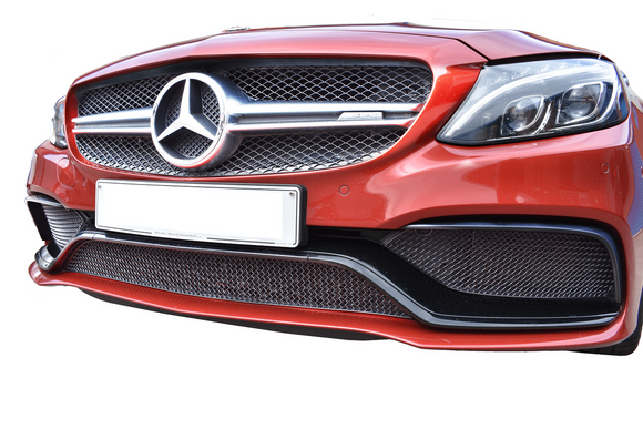 Zunsport Mercedes AMG C63 (W205) Front Grille Set - Silver Finish
