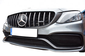 Zunsport Mercedes AMG C63 Facelift (W205) Front Grille Set - Black Finish