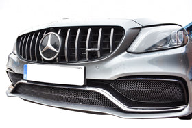 Zunsport Mercedes AMG C63 Facelift (W205) Front Grille Set - Silver Finish