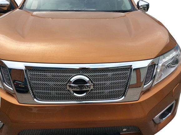 Zunsport Nissan Navara Upper Grille Set (NP300) - Silver Finish