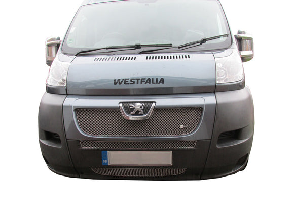 Zunsport Fiat Ducato/Peugeot Boxer 3rd Gen Front Grille Set - Silver Finish