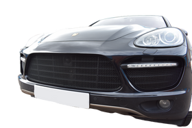 Zunsport Porsche Cayenne Turbo Pre-Facelift Front Grille Set - Black Finish