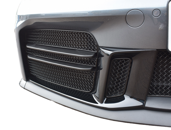 Zunsport Porsche Carrera 992.2 Sports Design Pack Outer Grille Set - Black Finish