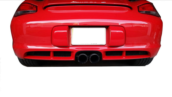Zunsport Porsche Cayman 987.2 - Rear Grille Set (pair) Black ZPR27309B
