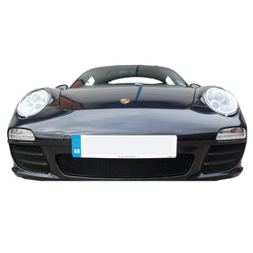 Zunsport Porsche Carrera 997.2 C4 + C4S Full Front Grille Set (Manual /Tip)  - Black finish