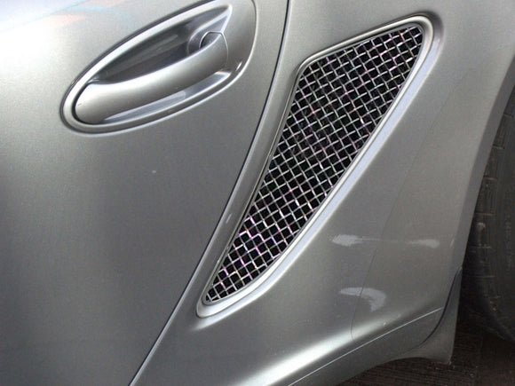 Zunsport Porsche Boxster 987.1 And 987.2 - Side Vent Grille Set - Silver finish