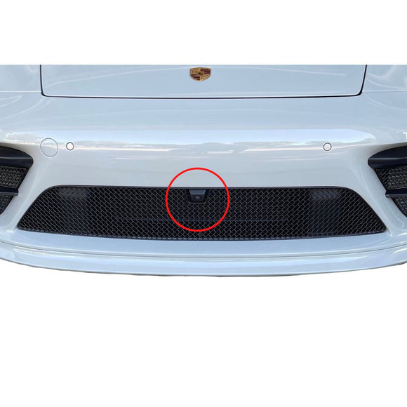 Zunsport Porsche Carrera 992 (Sport Design Package) with Front Driving Camera - Centre Grille - Black finish
