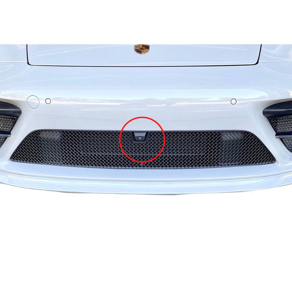 Zunsport Porsche Carrera 992 (Sport Design Package) with Front Driving Camera - Centre Grille - Silver Finish