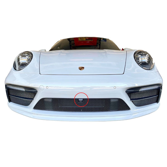 Zunsport Porsche 992 Carrera (Sport Design Package) Full Grille Set - Front Driving Camera - Silver Finish
