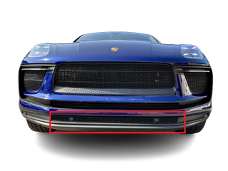 Zunsport Porsche Macan Base, S and GTS 2021 Facelift / 2022 Front Grille Set - Black Finish