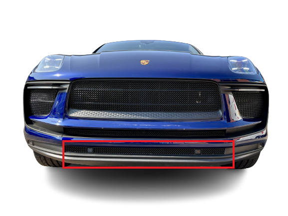 Zunsport Porsche Macan Base, S and GTS 2021 Facelift / 2022 - Lower Grille - Black finish