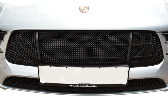 Zunsport Porsche Macan GTS Facelift Front Grille Set - Black finish