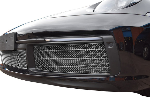 Zunsport Porsche Carrera 992 (C2,C2S,C4,C4S) - Outer Grille Set - Silver Finish