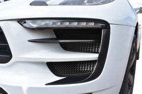 Zunsport Porsche Macan GTS Front Grille Set - Silver Finish - 0