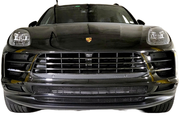 Zunsport Porsche Macan S & Base 19-21 Front Grille Set - Black finish
