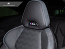 AutoTecknic BMW M Front Seat Dry Carbon Illuminated Emblem Surround-8