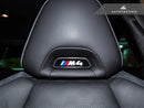 AutoTecknic BMW M Front Seat Dry Carbon Illuminated Emblem Surround-3