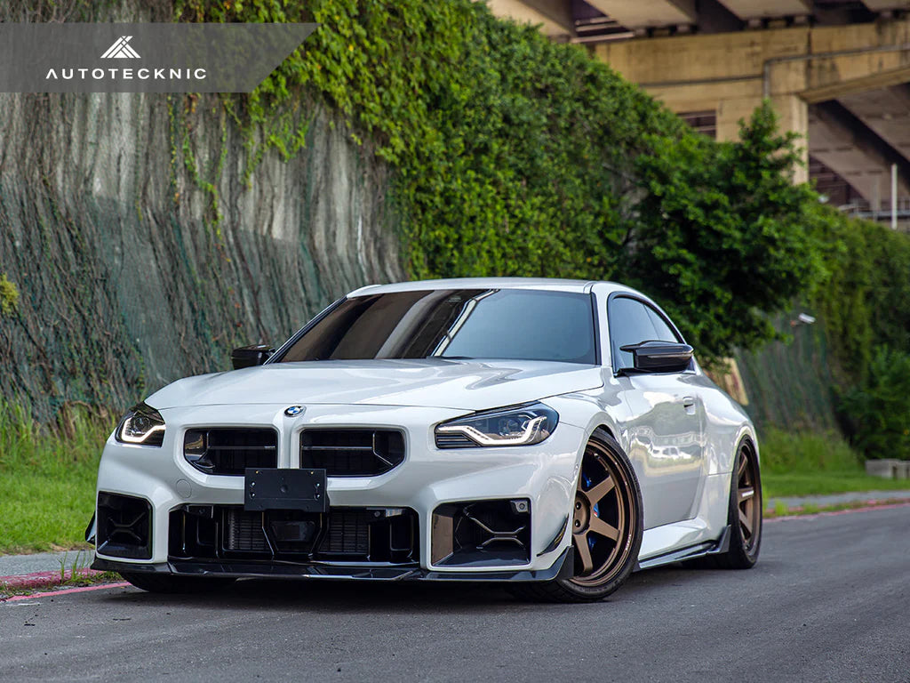 AutoTecknic G87 M2 Dry Carbon Podium Front Bumper Lower Vent Set - 0