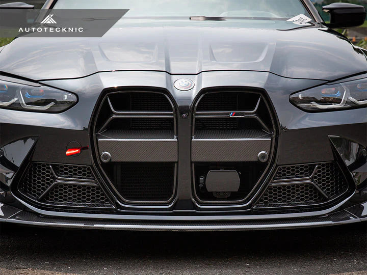AutoTecknic G8X M3 / M4 Dry Carbon Corsa Front Bumper Lower Vent Set - 0