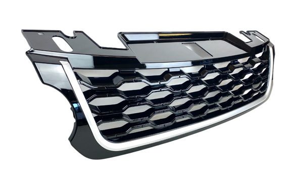 Zunsport Range Rover Sport L494 NEW Style Upgrade Honeycomb Gloss Black With Silver Trim Front Grille ZRR010