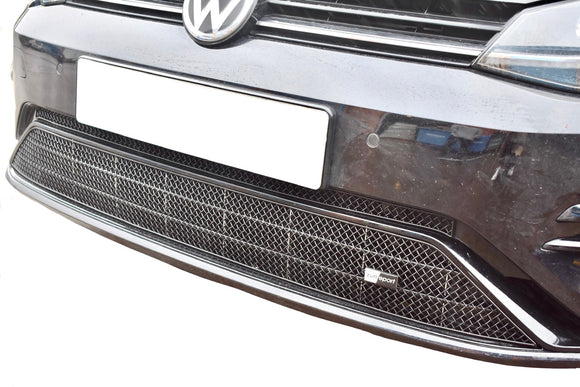 Zunsport VW Golf R MK7.5 - Centre Grille Set - Silver Finish