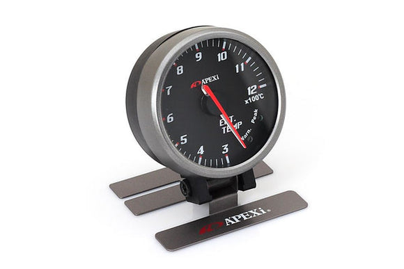 APEXi EL II System Gauge. Exhaust Gas Temp. Black Display / Silver Ring
