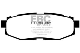 EBC 12+ Scion FR-S 2 Redstuff Rear Brake Pads - 0