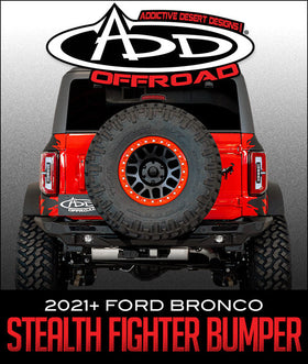 ADDICTIVE DESERT DESIGNS STEALTH FIGHTER REAR BUMPER: 2021+ FORD BRONCO