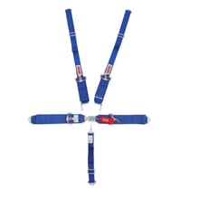 5 POINT L & L 55 BOLT IN PULL DOWN INDIVIDUAL 2 HARNESS. BLUE