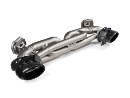 Akrapovic 20-25 911 Turbo / Turbo S / Cabriolet / Sport Classic (992) Slip-On Race Line (Titanium) w/Titanium Tips