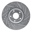 R1 06-15 Honda Civic Si Front Left Drilled & Slotted Silver Brake Rotor-5