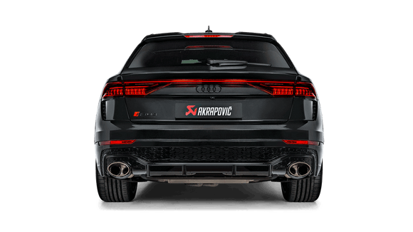 Akrapovic 2020+ Audi RS Q8 (M4) Evolution Line Cat Back (Titanium) w/Carbon Fiber/Titanium Tips