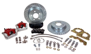BAER BRAKES 11.65 Clsc Brake Sys RR Red Ford 8.8 Fits Ford 8.8" C-Clip Rear Ends w/2.5" Axle Standoff, 5 Lug