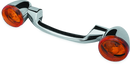 Bikers Choice 91-08 Touring 86-17 FLST Narrow Chrome Rear Turn Signal Bar Kit W/Amber Lens-1