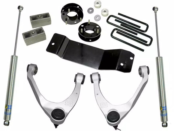Superlift 07-16 Chevy Silv 1500 4WD 3.5in Lift Kit w/ Cast Steel Control Arms & Bilstein Rear Shocks