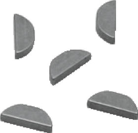 S&S Cycle .094in x .500in x .491in Woodruff Key - 5 Pack