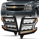ANZOUSA LED CRYSTAL HEADLIGHTS: 2015–2020 CHEVROLET SUBURBAN-4