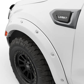 EGR 19-22 Ford Ranger Painted To Code Oxford Traditional Bolt-On Look Fender Flares White Set Of 4 - 0