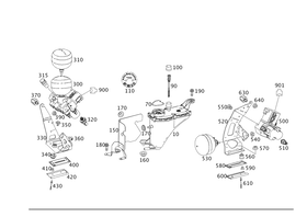 Mercedes Active Suspension Fluid Reservoir - Genuine Mercedes 231320001428