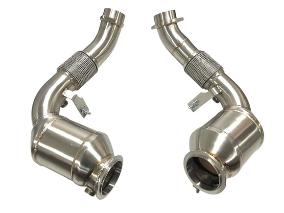 MAD BMW 2024+ S68 Primary Catted Downpipes (No CEL) | G90 G99 M5, F95 F96 X5M/X6M & G05/G06/G07/G09