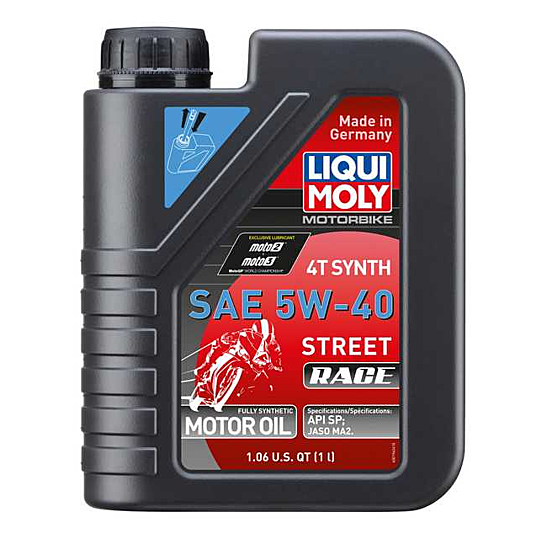 Motorbike 4T Synth 5W-40 Street Race 1L (CASE OF 6) LM20074