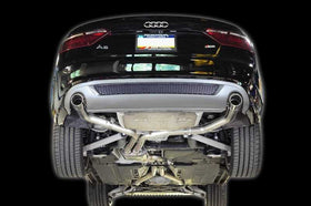 AWE Touring Edition Exhaust System for B8 A5 3.2L - Dual 88.9mm Round Polished Silver Tips