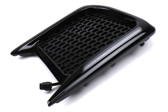 OLM Facelift JDM Style DRL Sequential Turn Signal Bezel (No Fog Hole) - 18 WRX STI