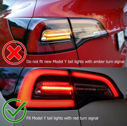Alpharex Pro-Series LED Tail Lights Red Smoke (Without Stock Amber Turn Signal) Tesla Model 3 | Model Y 2017-2022 - 0