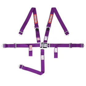 RACEQUIP JR L & L 5PT HARNESS PURPLE