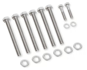 Mr. Gasket Water Pump Bolt Set - Stainless Steel Fits GM LS Engines