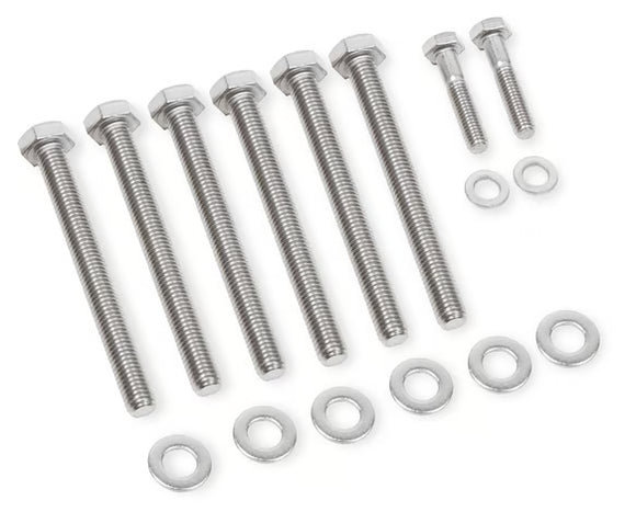 Mr. Gasket Water Pump Bolt Set - Stainless Steel Fits GM LS Engines